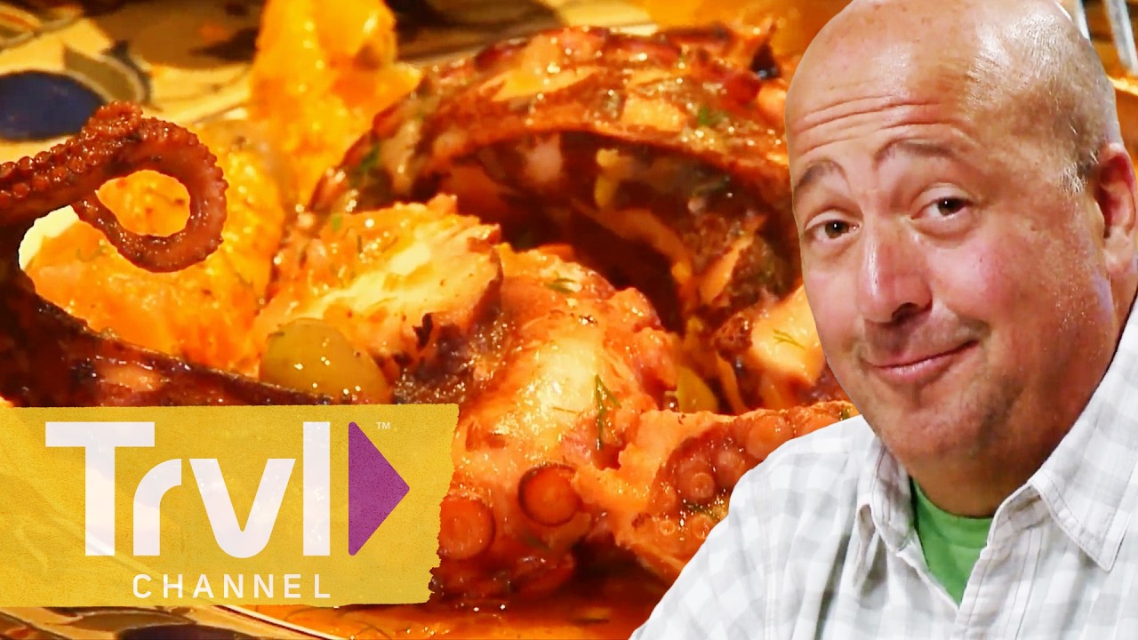 Andrew Tries Seafood Around the World 🌎🍣 | Bizarre Foods with Andrew Zimmern | Travel Channel