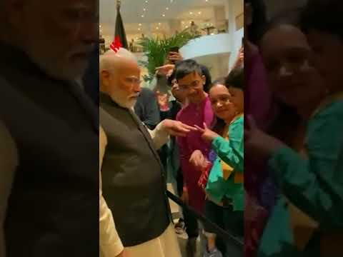 PM Modi shared a light moment with a child in Berlin, Germany