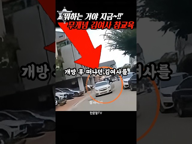 '뭐하는 거야!!' 무개념 주차 김여사 참교육