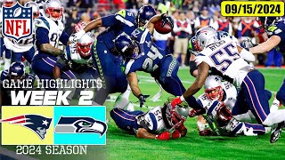 New England Patriots vs. Seattle Seahawks 2nd-QTR [WEEK 2] Game highlights | NFL Season Today