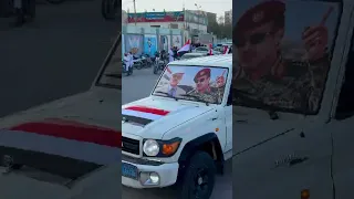 صور علي عبدالله صالح تزين شوارع حضرموت في احتفالات 26 سبتمبر