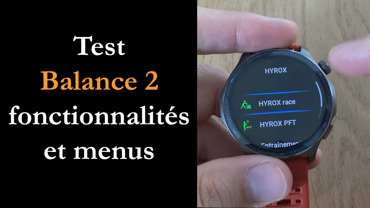 Vido-Test de Amazfit Balance 2 par Montre cardio GPS