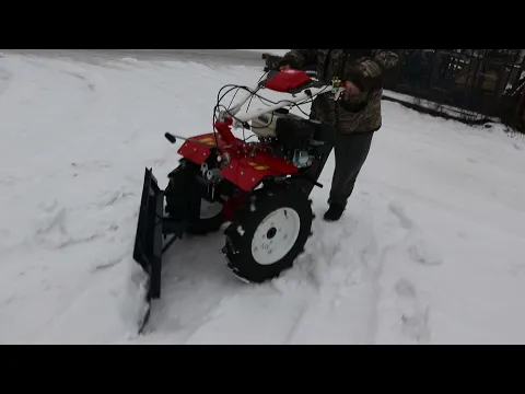 Видео Снеговой отвал мотоблока Агро-МТЗ СОМ-1,2