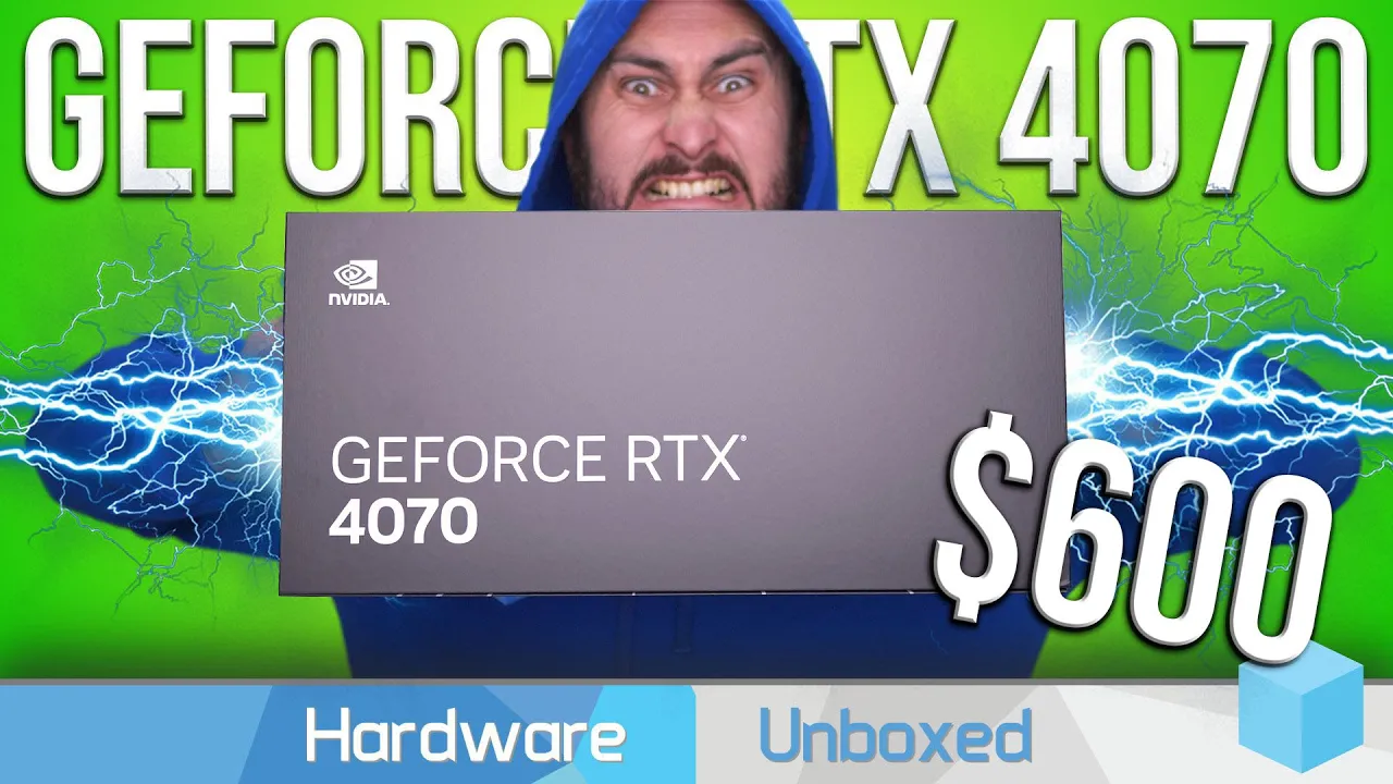 Vido-Test de GeForce RTX 4070 par Hardware Unboxed