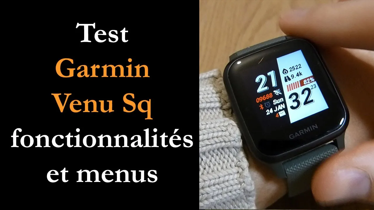 Vido-Test de Garmin Venu Sq par Montre cardio GPS