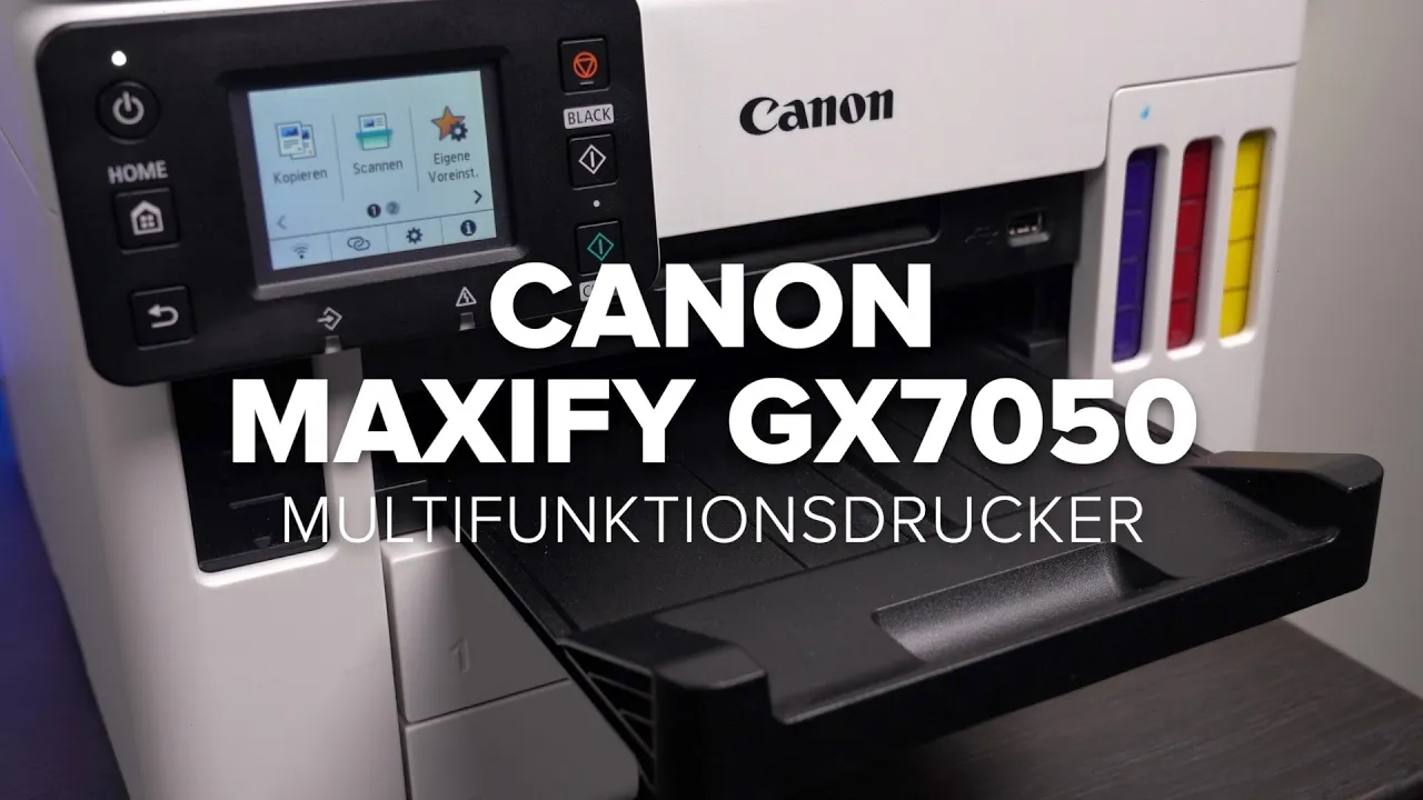 Vido-Test de Canon Maxify GX7050 par Computer Bild