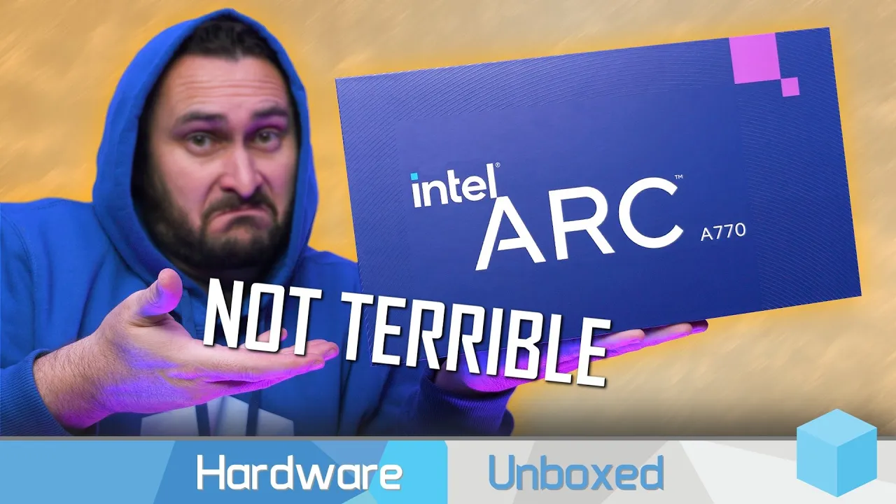 Vido-Test de Intel Arc A770 par Hardware Unboxed