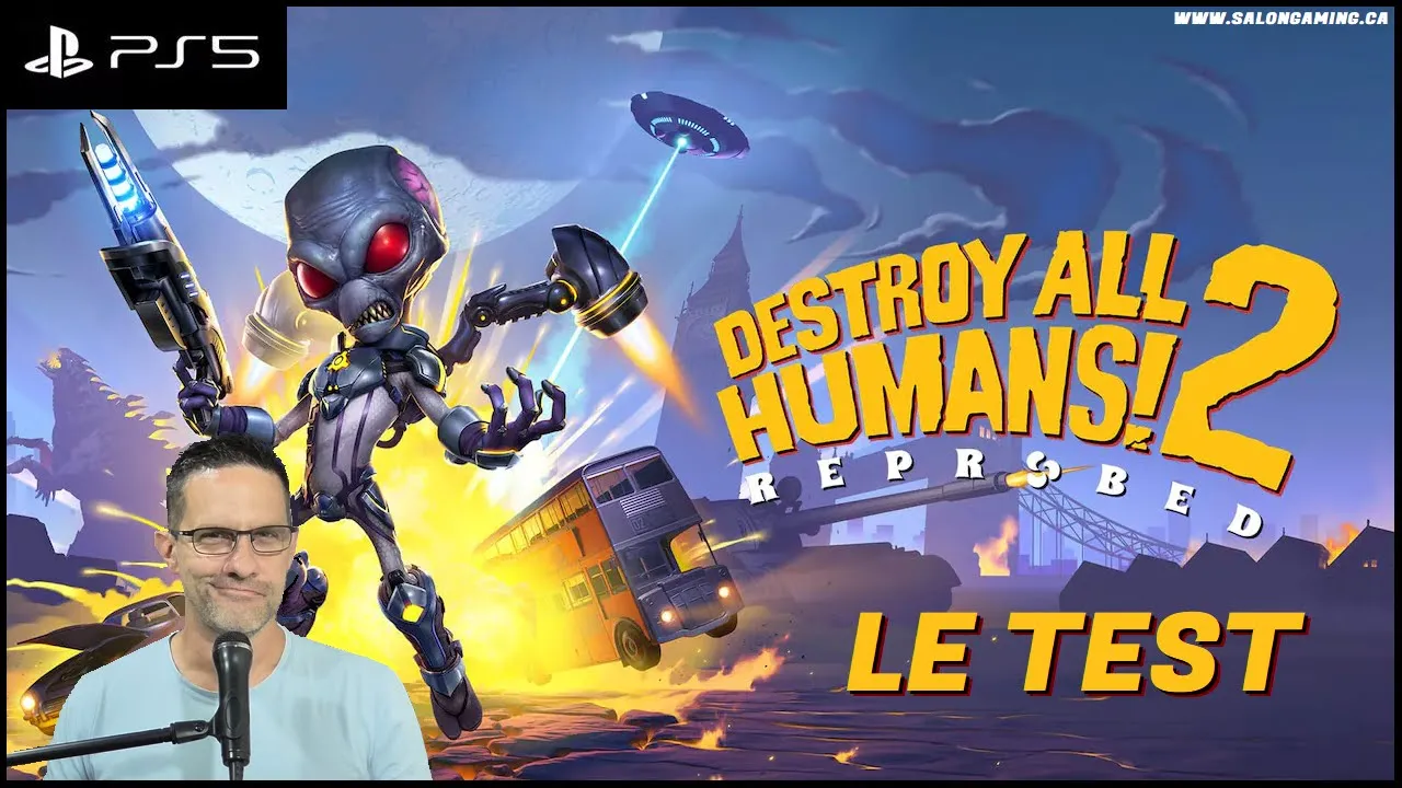 Vido-Test de Destroy All Humans 2 par Salon de Gaming de Monsieur Smith