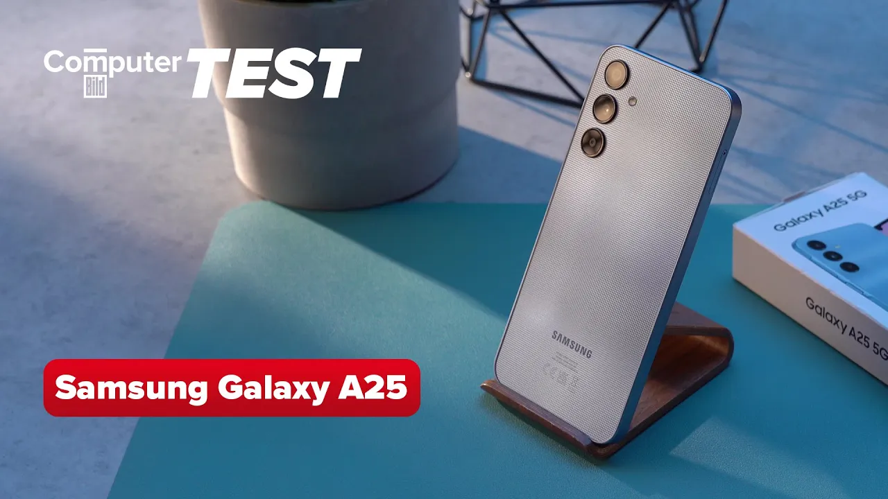 Vido-Test de Samsung Galaxy A25 par Computer Bild