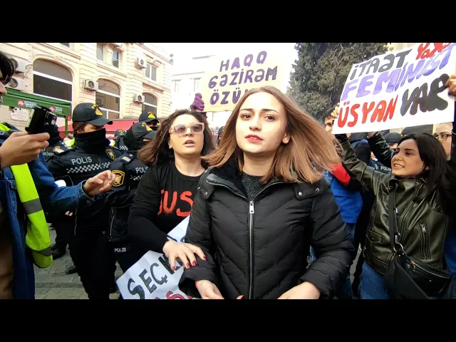 Полиция Баку спровоцировала давку на акции 8 марта