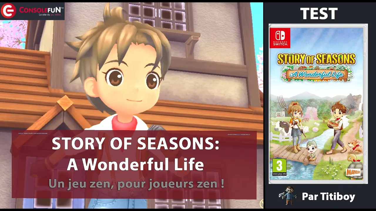 Vido-Test de Story of Seasons A Wonderful Life par ConsoleFun