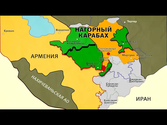 Карабах: итоги осенней войны на карте